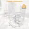 Acacia Wood Rocking Chair with Ergonomic Seat & Gentle Rocking Motion